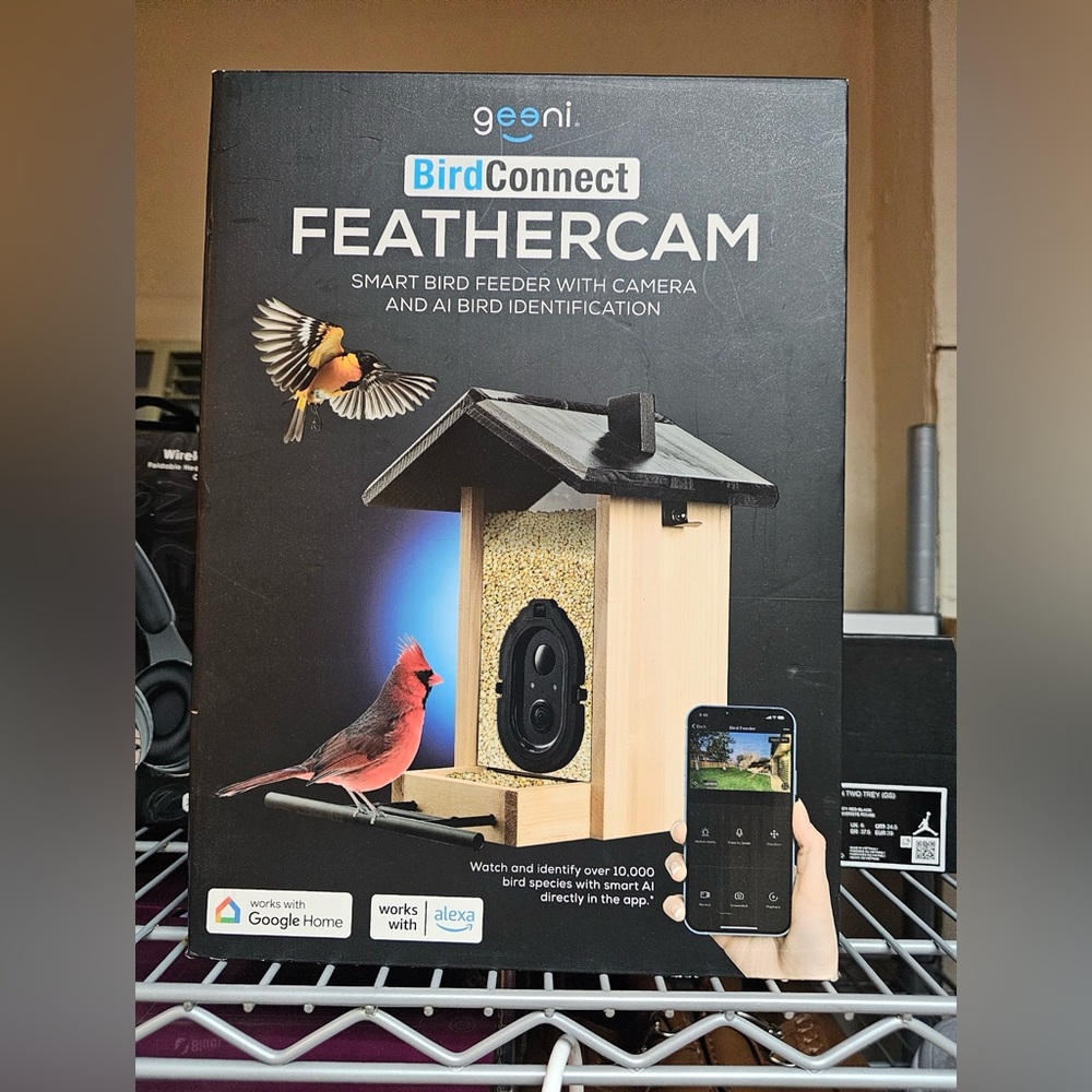 FeatherCam Smart Bird Feeder with Camera - Black